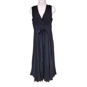 Leifsdottir Navy Pleated Xs Sz 2 Dress For Easter Spring‎